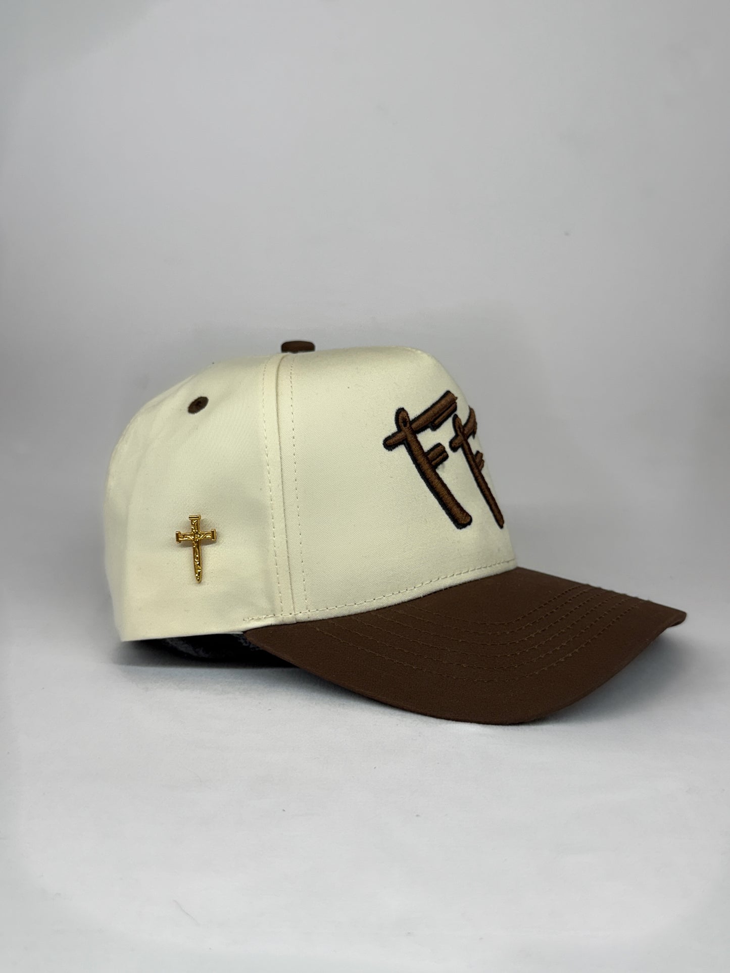 FF Logo Hat CREAM/BROWN