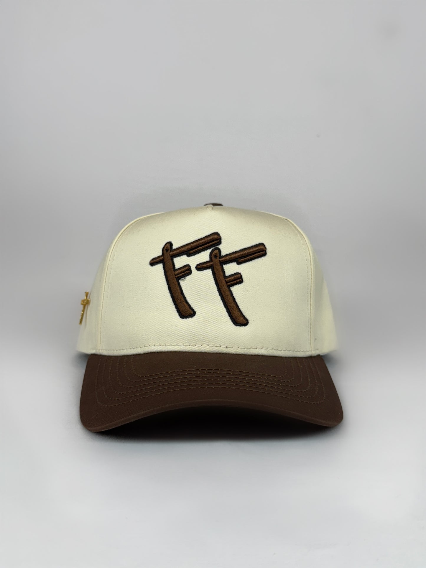 FF Logo Hat CREAM/BROWN