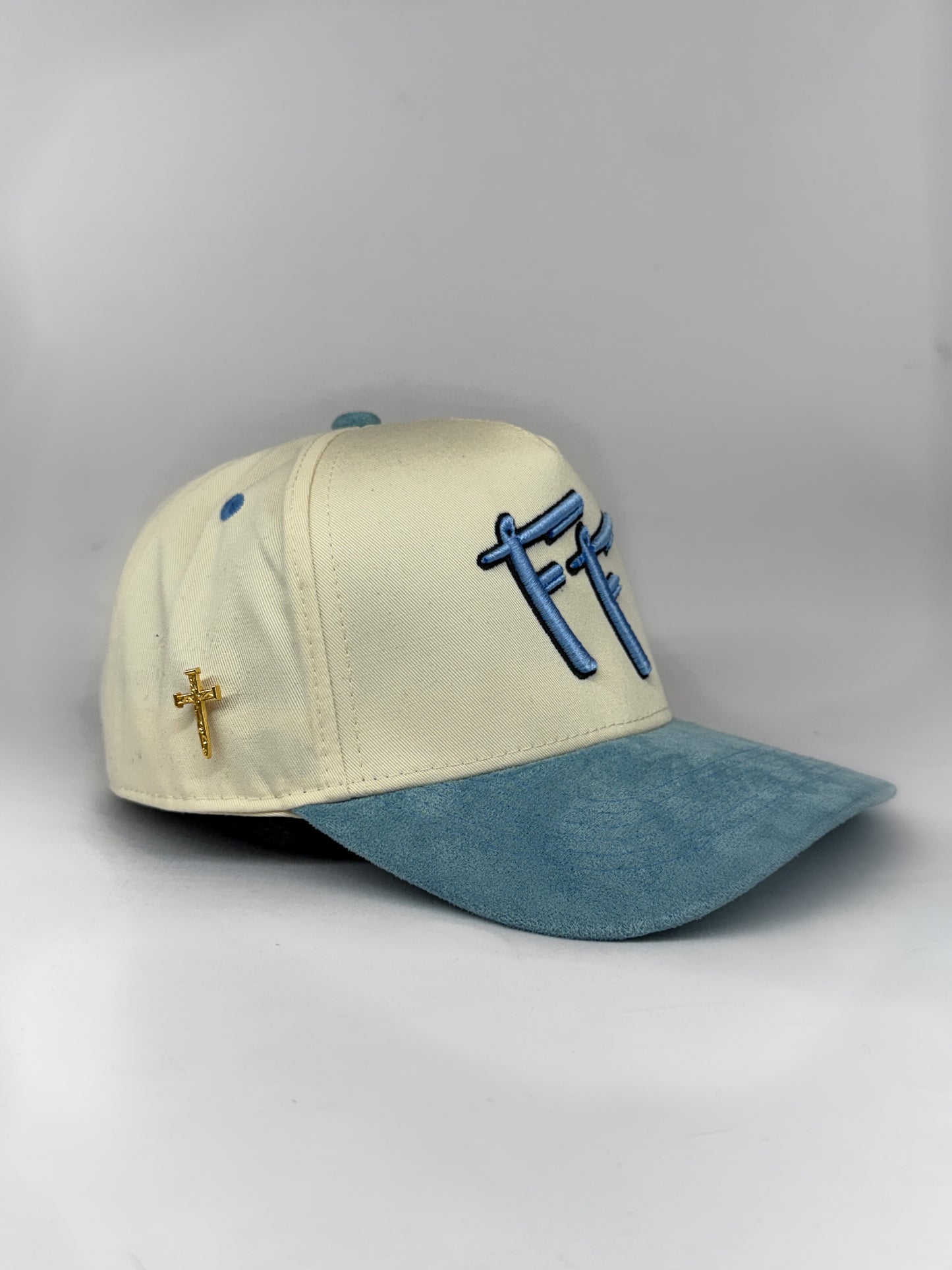 FF Logo Hat CREAM/LIGHT BLUE