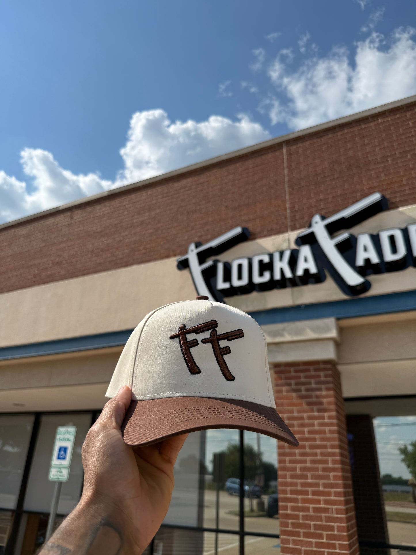 FF Logo Hat CREAM/BROWN