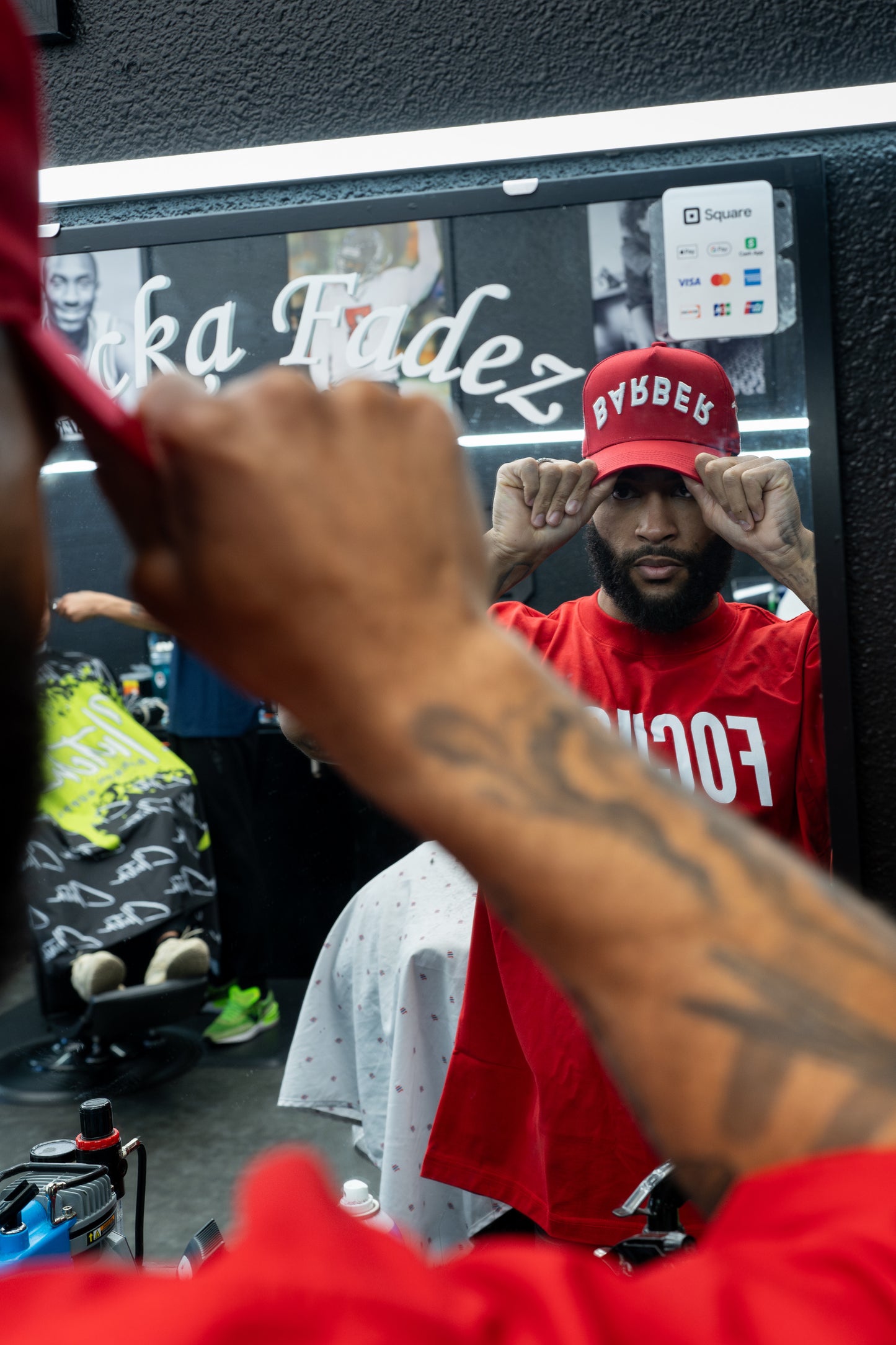BARBER Upside down RED