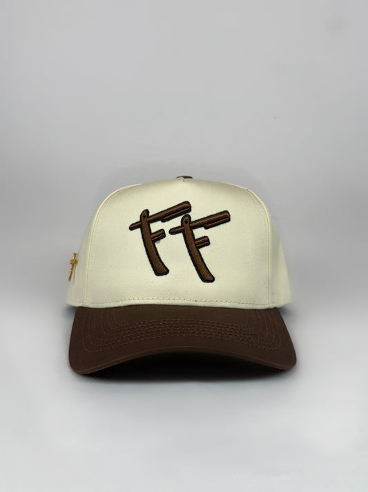 FF Logo Hat CREAM/BROWN