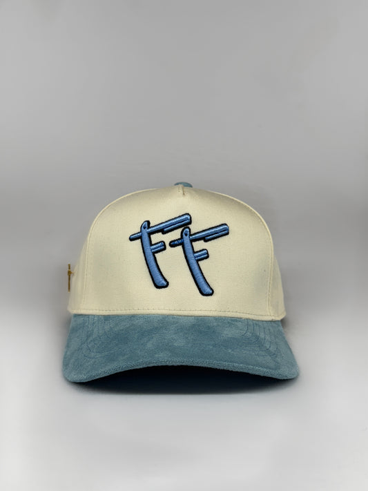 FF Logo Hat CREAM/LIGHT BLUE