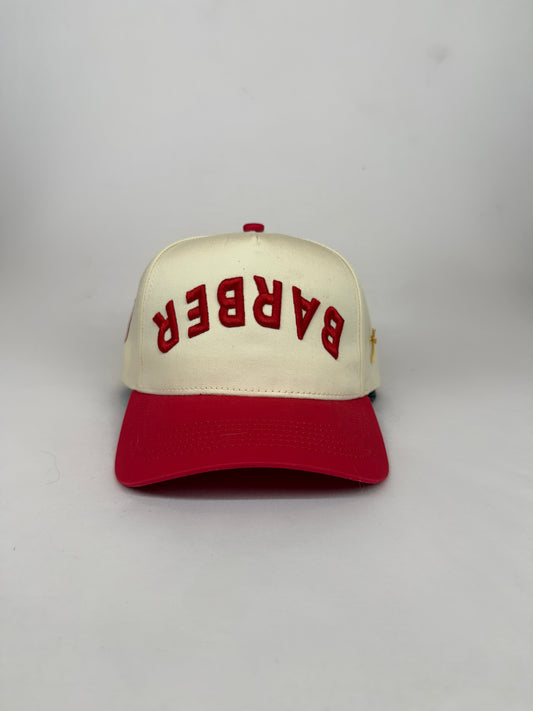 BARBER Upside Down CREAM/RED